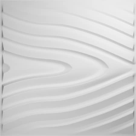 Ekena Millwork Kahuna EnduraWall Decorative 3D Wall Panel, White, 19 5/8"W x 19 5/8"H WP20X20KHWH